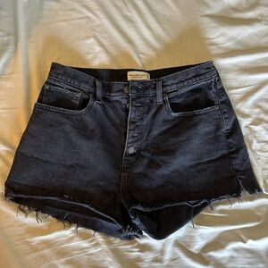 Abercrombie & Fitch Curve Love High Rise Mom Shorts